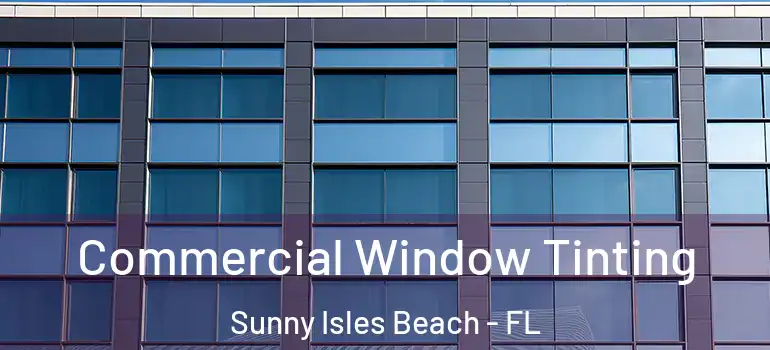 Commercial Window Tinting Sunny Isles Beach - FL