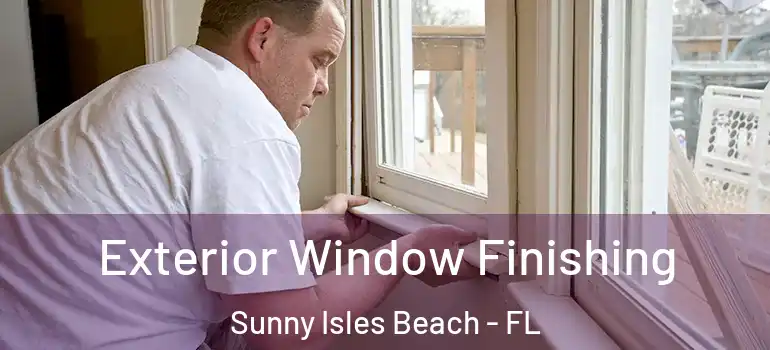  Exterior Window Finishing Sunny Isles Beach - FL