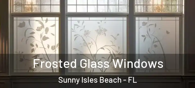  Frosted Glass Windows Sunny Isles Beach - FL