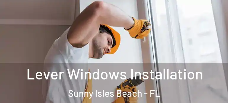  Lever Windows Installation Sunny Isles Beach - FL