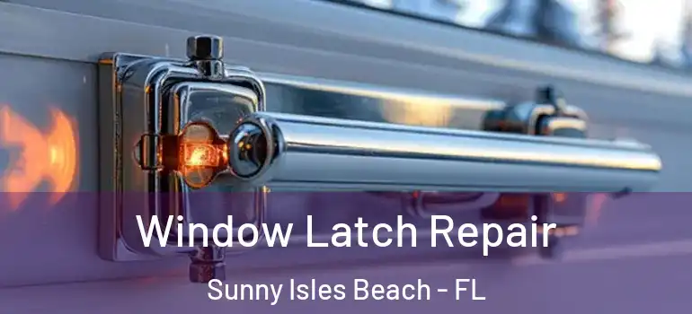  Window Latch Repair Sunny Isles Beach - FL